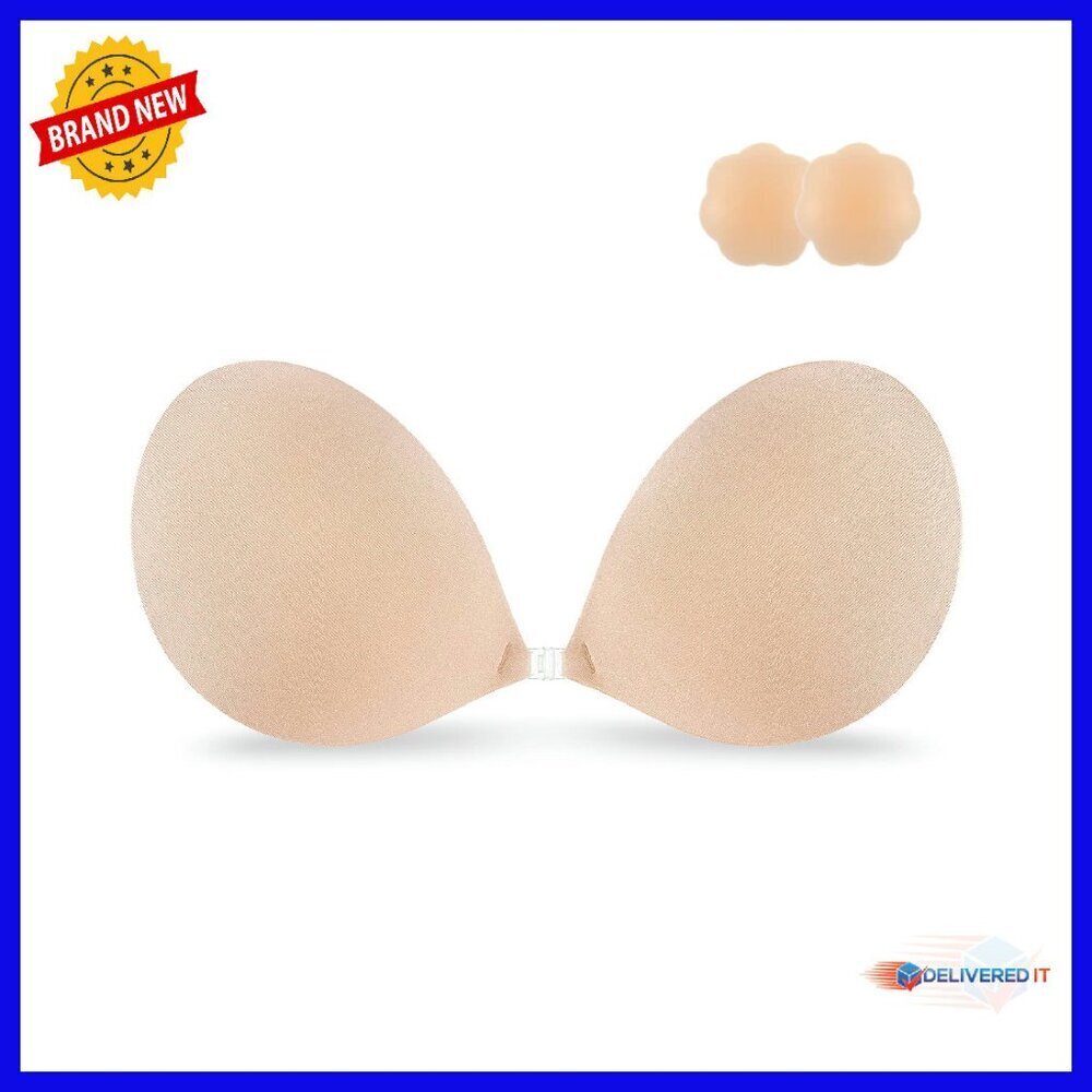 Strapless Sticky Silicone Push Up Bra for Backless Dresses Reusable